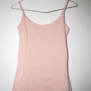 Pale Pink Women's Tank Top with Adjustable Straps Size Small